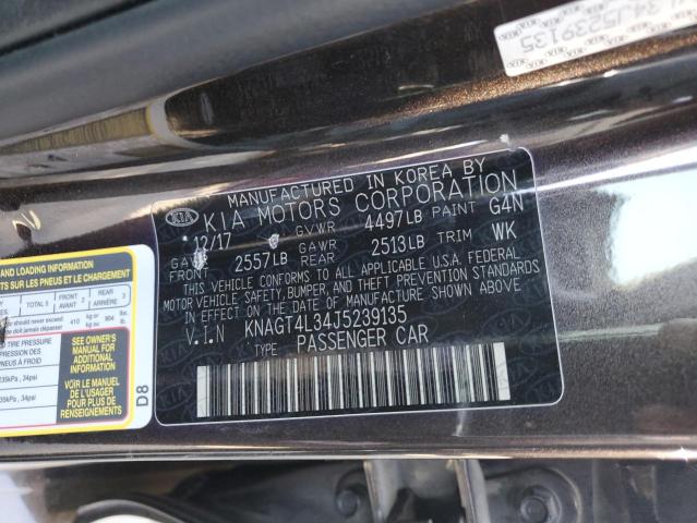 KNAGT4L34J5239135 KIA Optima Lx