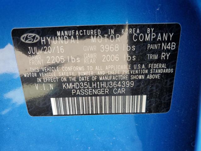 2017 HYUNDAI ELANTRA GT - KMHD35LH1HU364399