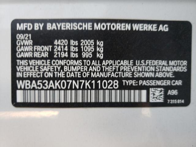2022 BMW 228I WBA53AK07N7K11028