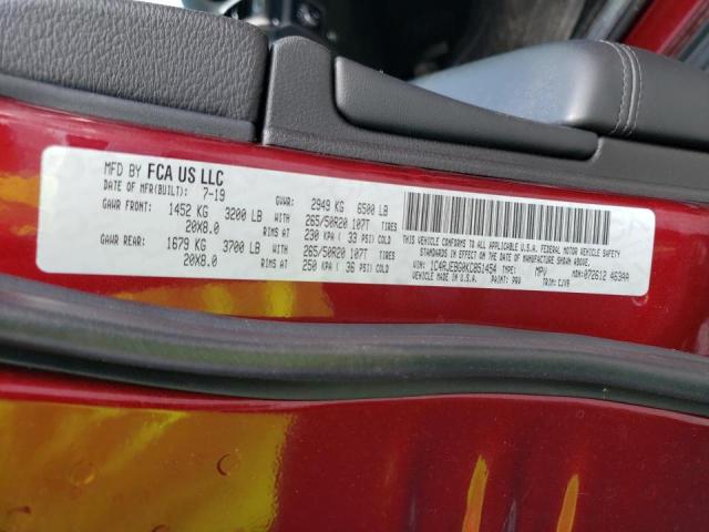 2019 JEEP CHEEROKEE 1C4RJEBG0KC851454