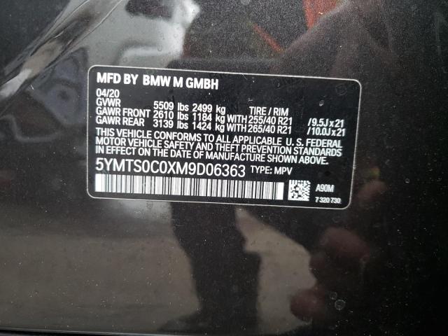 2021 BMW X3 M COMPE - 5YMTS0C0XM9D06363