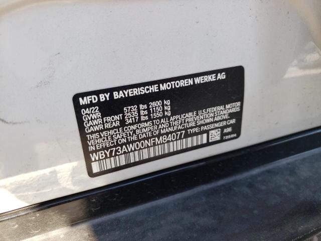 2022 BMW I4 EDRIVE4 WBY73AW00NFM84077