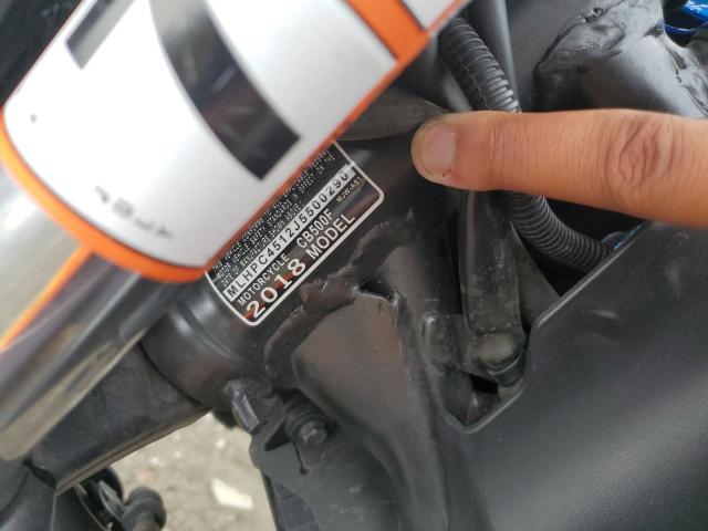 2018 HONDA CB500 F MLHPC4512J5500290