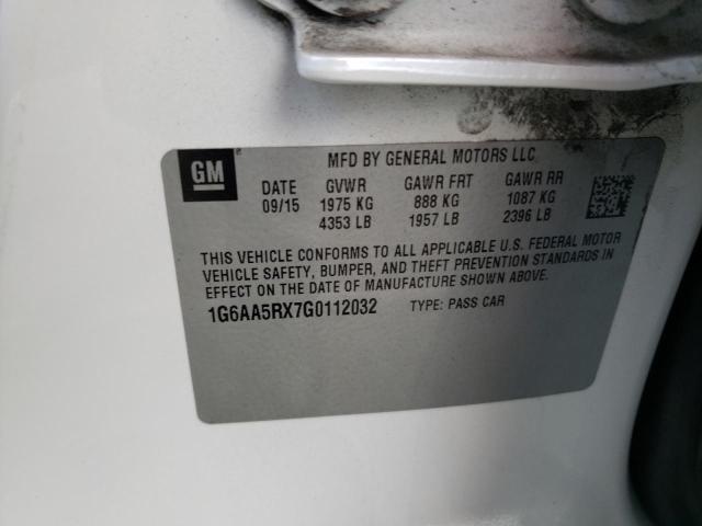 1G6AA5RX7G0112032 Cadillac ATS