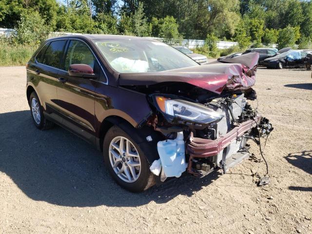 Salvage cars for sale from Copart Davison, MI: 2022 Ford Edge SEL