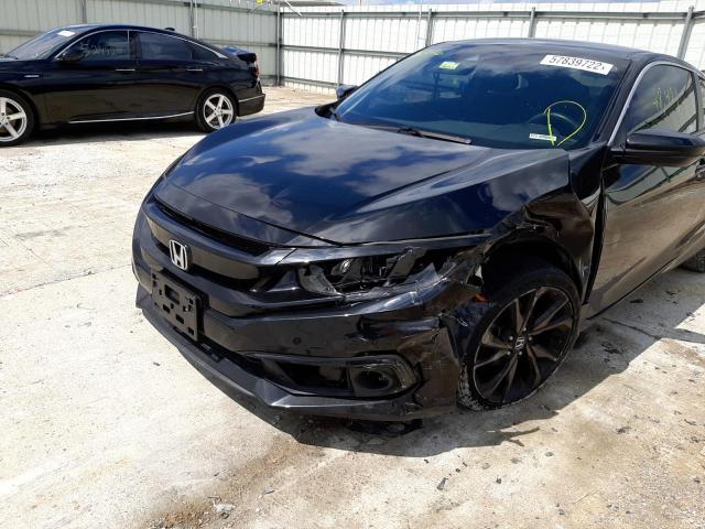 VIN: 2HGFC4B86KH309533 Auction: COPART Lot: 57839722 Location: KY - WALTON 2HGFC4B86KH309533 HONDA CIVIC 2019 BLACK Photo 9