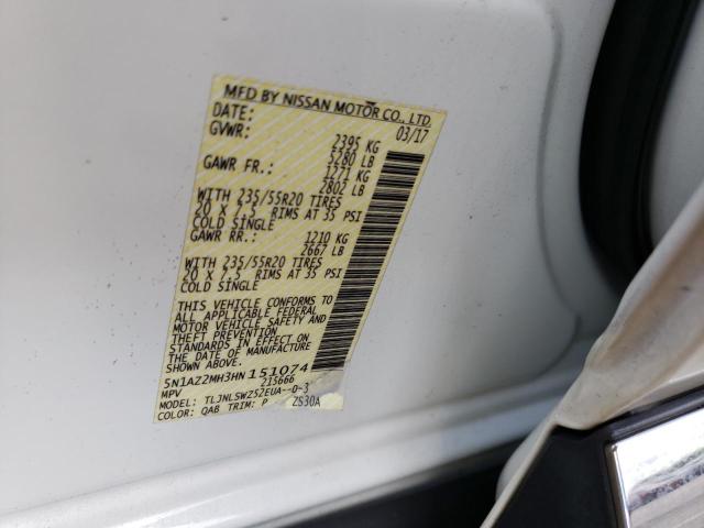 2017 NISSAN MURANO S - 5N1AZ2MH3HN151074