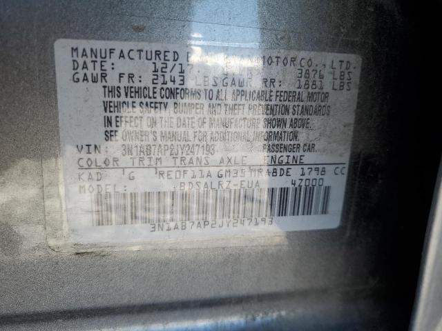2018 NISSAN SENTRA S/S 3N1AB7AP2JY247193