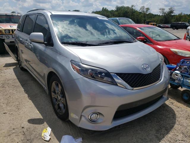 Salvage cars for sale from Copart Jacksonville, FL: 2016 Toyota Sienna SE