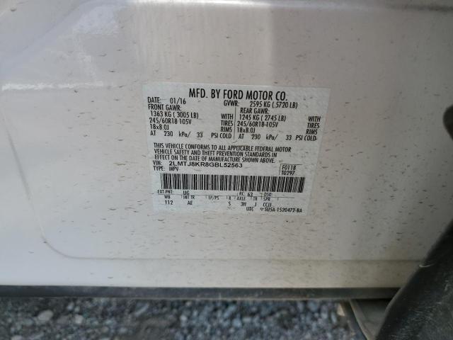 2016 LINCOLN MKX SELECT 2LMTJ8KR8GBL52563