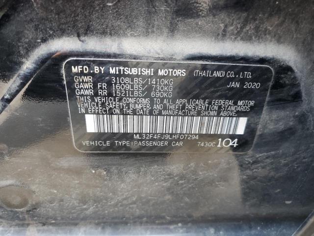 ML32F4FJ9LHF07294 Mitsubishi Mirage G4 Se