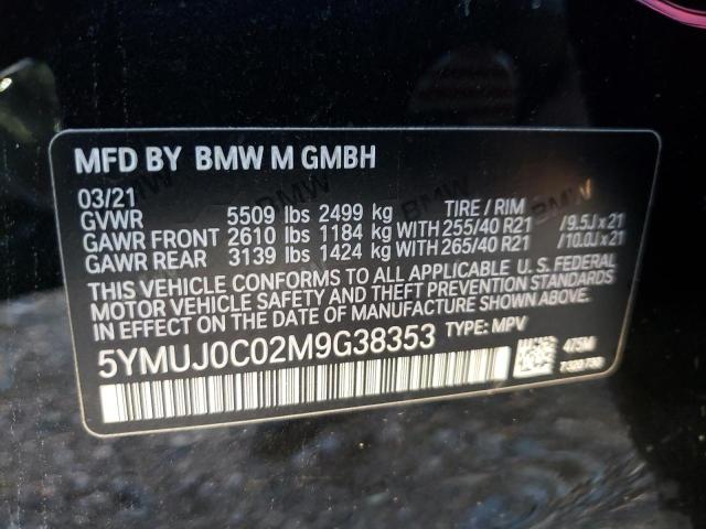 2021 BMW X4 M COMPE 5YMUJ0C02M9G38353