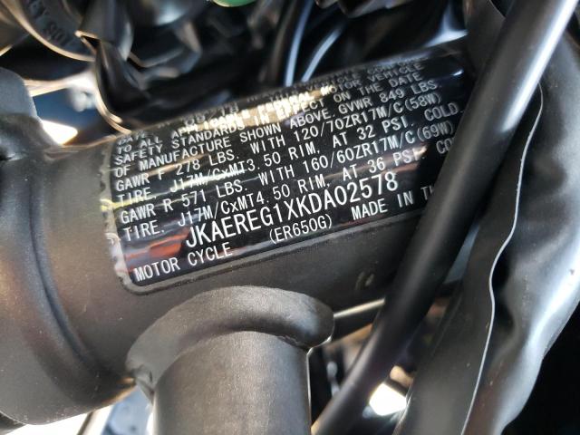 2019 KAWASAKI ER650 G - JKAEREG1XKDA02578