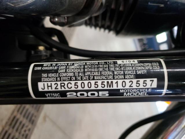 2005 HONDA VT750 C JH2RC50055M102557