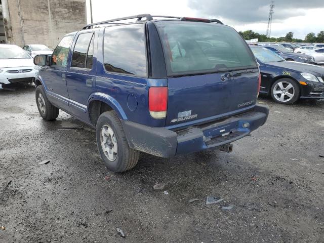 VIN: 1GNDT13W92K127441 Auction: COPART Lot: 58529152 Location: VA - FREDERICKSBURG 1GNDT13W92K127441 CHEVROLET BLAZER 2002 BLUE Photo 3