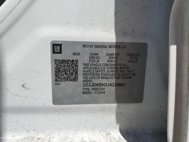 2018 CHEVROLET SONIC LT 1G1JD6SH3J4128847