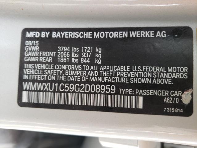 WMWXU1C59G2D08959 Mini Cooper