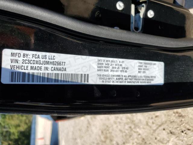 2C3CDXGJ0MH626677 Dodge Charger Scat Pack