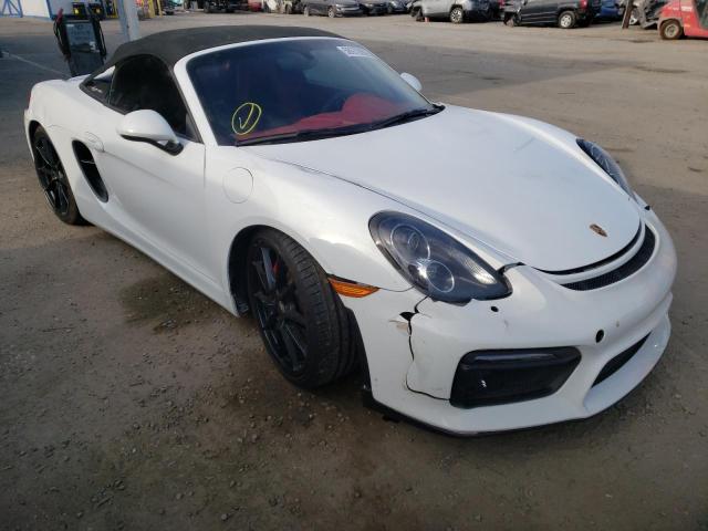 Salvage cars for sale at Los Angeles, CA auction: 2016 Porsche Boxster SP