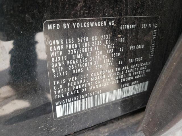 2021 VOLKSWAGEN ID.4 PRO S WVGTMPE27MP053761