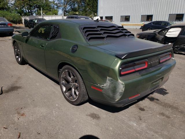 VIN: 2C3CDZBT5KH747903 Auction: COPART Lot: 58518992 Location: OR - PORTLAND NORTH 2C3CDZBT5KH747903 DODGE CHALLENGER 2019 GREEN Photo 3