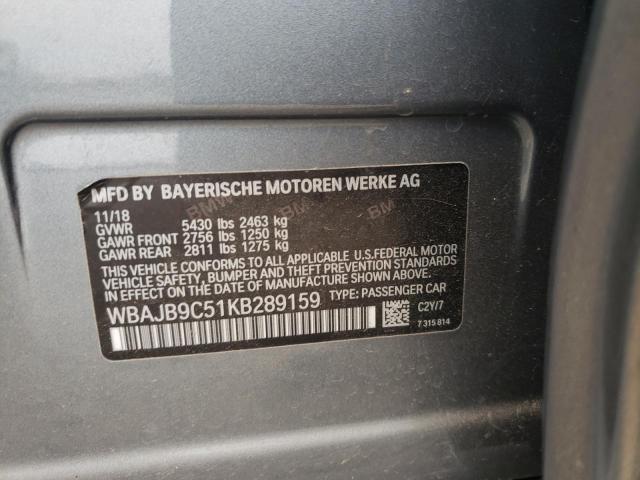 2019 BMW M550XI WBAJB9C51KB289159