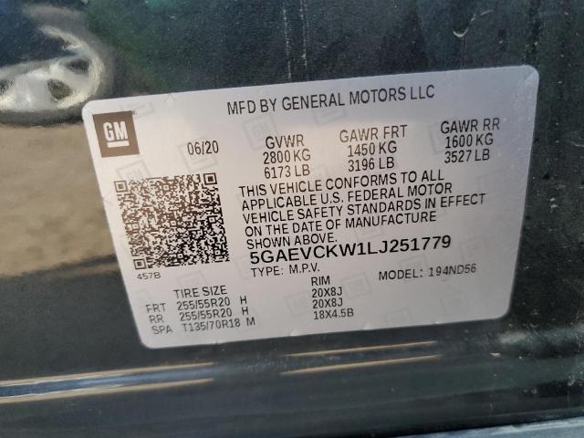 2020 BUICK ENCLAVE AV 5GAEVCKW1LJ251779
