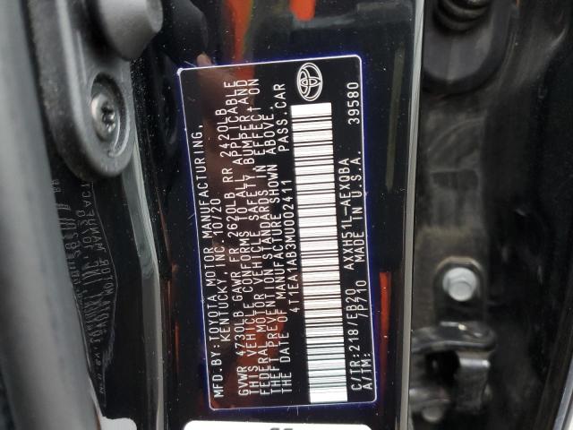 2021 TOYOTA AVALON XSE 4T1EA1AB3MU002411