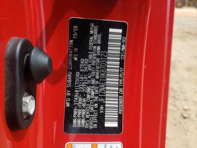 2019 TOYOTA 86 GT JF1ZNAE19K8703123