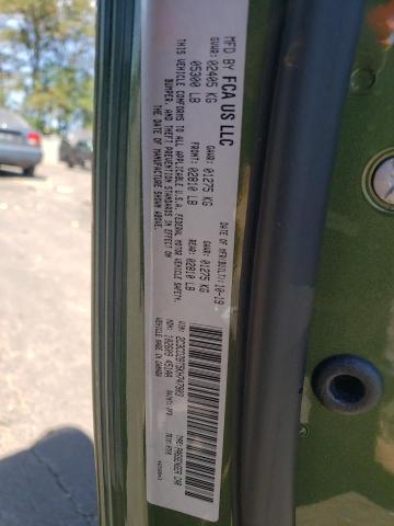 VIN: 2C3CDZBT5KH747903 Auction: COPART Lot: 58518992 Location: OR - PORTLAND NORTH 2C3CDZBT5KH747903 DODGE CHALLENGER 2019 GREEN Photo 10