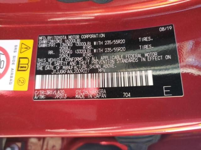 2020 LEXUS RX 450H L - JTJJGKFA6L2009027