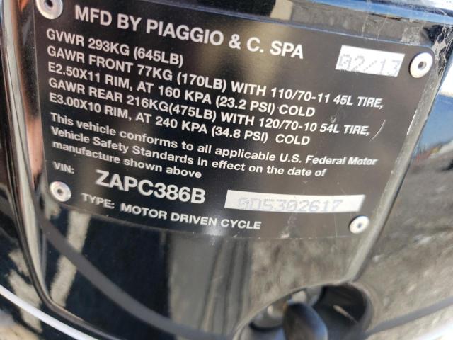 2013 VESPA LX 50 ZAPC386B0D5302617