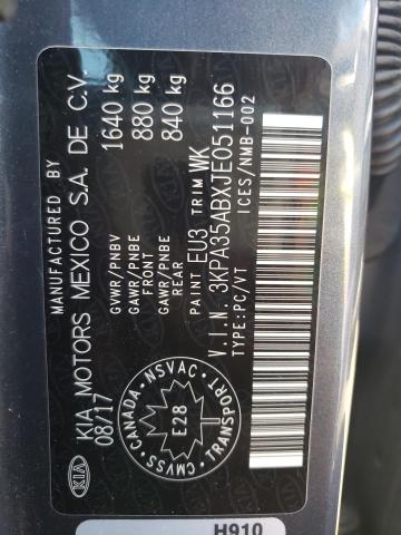 3KPA35ABXJE051166 KIA RIO EX