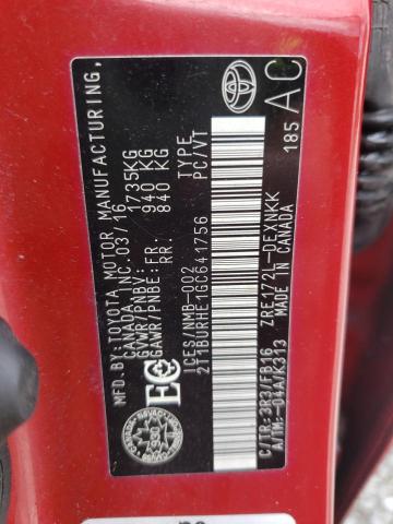 2016 TOYOTA COROLLA L - 2T1BURHE1GC641756
