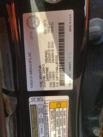 2020 ACURA RDX PLATIN 5J8TC2H94LL803255
