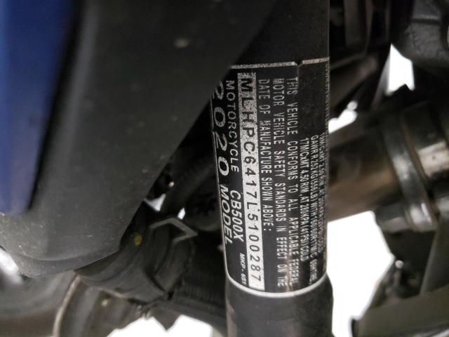 2020 HONDA CB500 X MLHPC6417L5100287