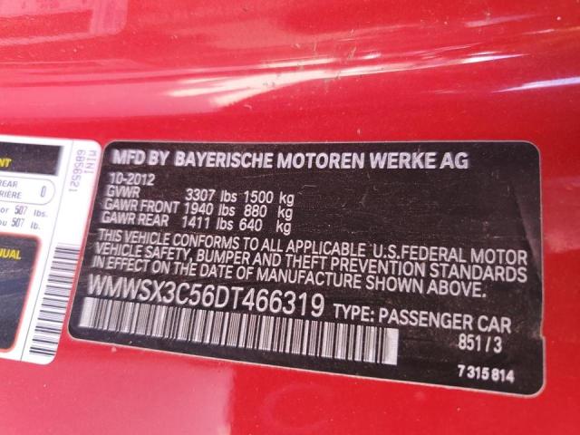 WMWSX3C56DT466319 Mini Cooper Coupe S