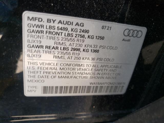 2021 AUDI Q5 SPORTBA WA15AAFY2M2130078