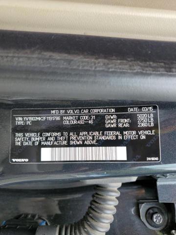 2015 VOLVO S80 PREMIE YV1902MK2F1191786