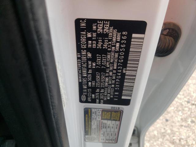 5XYPG4A37GG056368 KIA SORENTO LX