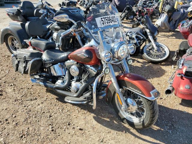 Salvage motorcycles for sale at Bridgeton, MO auction: 2013 Harley-Davidson Flstc Heri