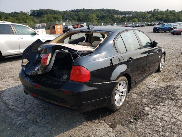 VIN: WBAPK5C54AA651329 Auction: COPART Lot: 59529052 Location: PA - CHAMBERSBURG WBAPK5C54AA651329 BMW 3 SERIES 2010 BLACK Photo 4