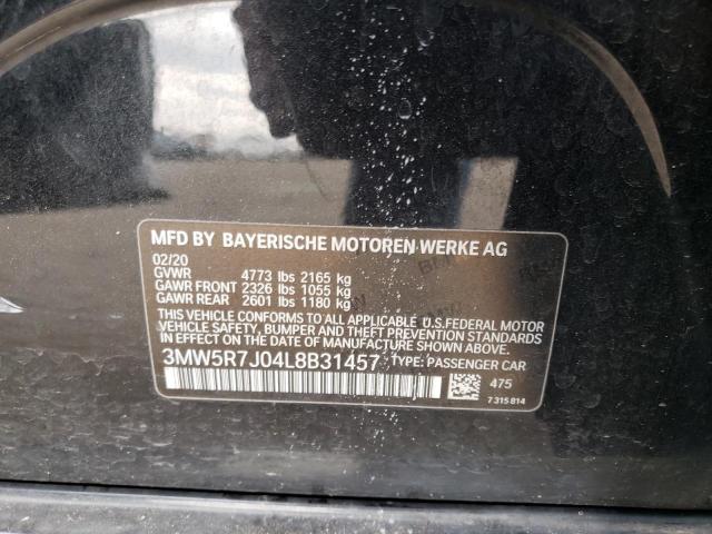 3MW5R7J04L8B31457 BMW 330XI