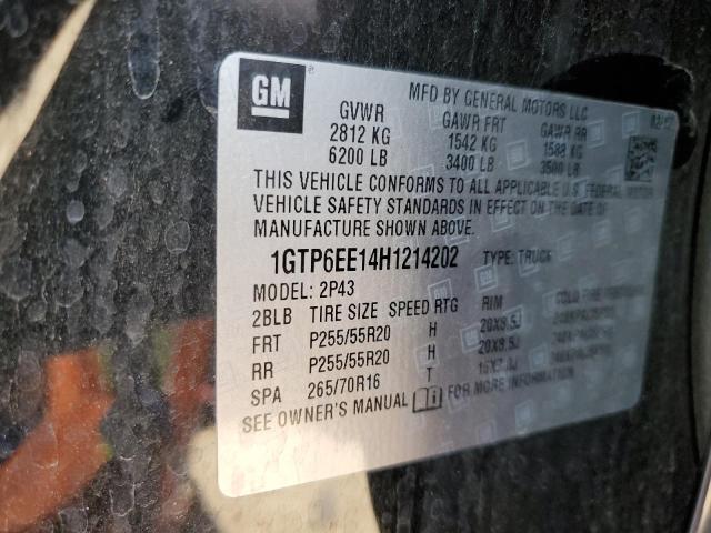 2017 GMC CANYON DEN 1GTP6EE14H1214202