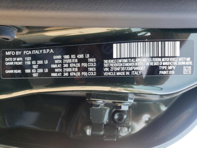 2021 FIAT 500X TREKK ZFBNF3B1XMP946067
