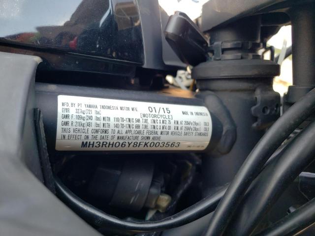 2015 YAMAHA YZFR3 MH3RH06Y8FK003563