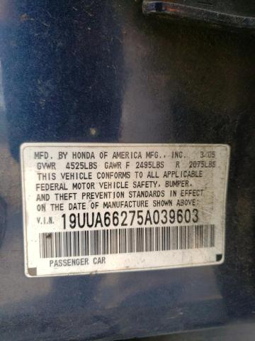 19UUA66275A039603 Acura TL