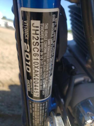 2010 HONDA VT1300 CX JH2SC610XAK004457