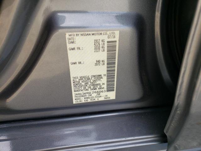 2016 NISSAN ALTAMA 1N4AL3AP4GC266063