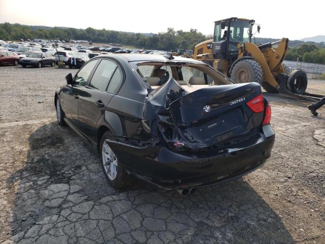 VIN: WBAPK5C54AA651329 Auction: COPART Lot: 59529052 Location: PA - CHAMBERSBURG WBAPK5C54AA651329 BMW 3 SERIES 2010 BLACK Photo 3